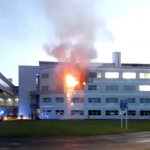 Firefighters extinguish blaze at a St Andrews University building