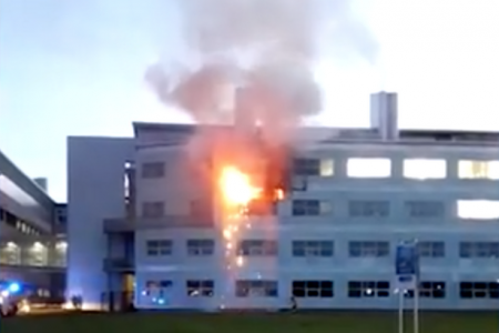 Firefighters extinguish blaze at a St Andrews University building
