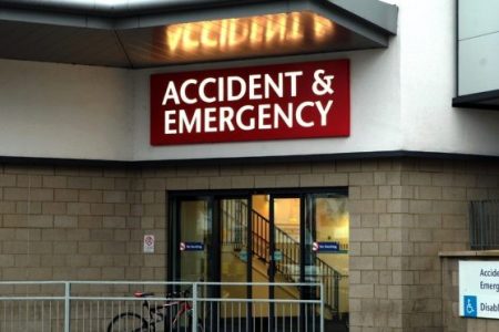 Patients held in ambulances outside A&E